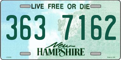 NH license plate 3637162