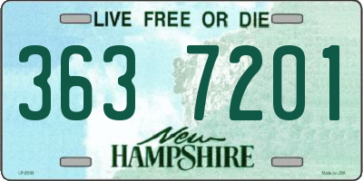 NH license plate 3637201