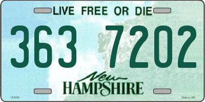 NH license plate 3637202