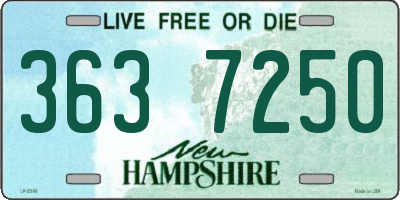 NH license plate 3637250