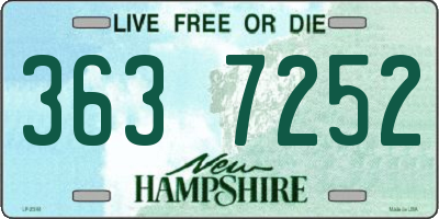 NH license plate 3637252
