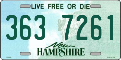 NH license plate 3637261