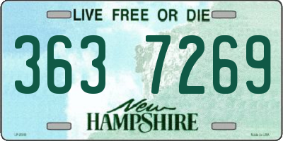 NH license plate 3637269