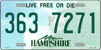 NH license plate 3637271
