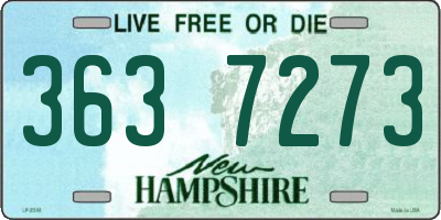 NH license plate 3637273