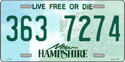 NH license plate 3637274