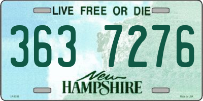 NH license plate 3637276