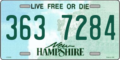 NH license plate 3637284