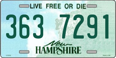 NH license plate 3637291