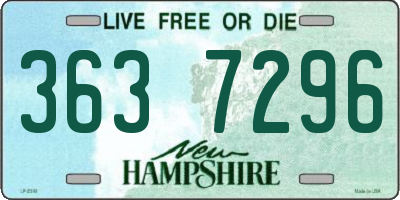 NH license plate 3637296