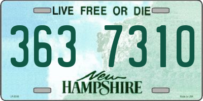 NH license plate 3637310