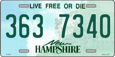 NH license plate 3637340