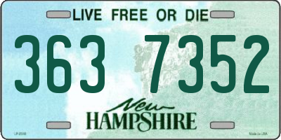NH license plate 3637352