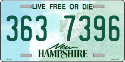 NH license plate 3637396