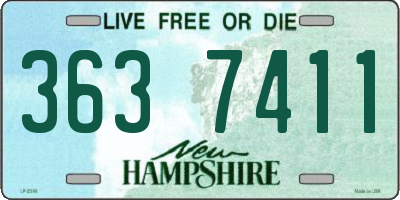 NH license plate 3637411