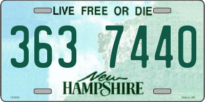 NH license plate 3637440