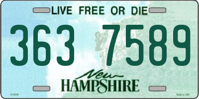 NH license plate 3637589