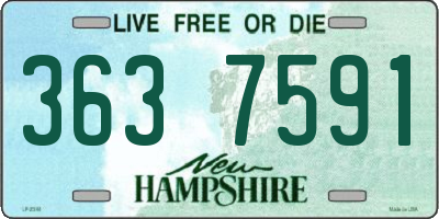 NH license plate 3637591