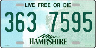 NH license plate 3637595