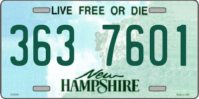 NH license plate 3637601