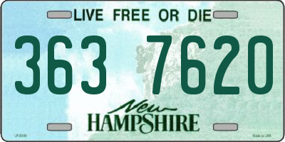 NH license plate 3637620