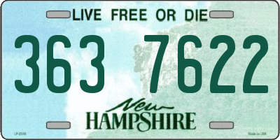 NH license plate 3637622