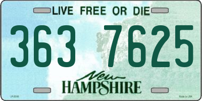 NH license plate 3637625