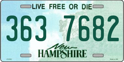 NH license plate 3637682