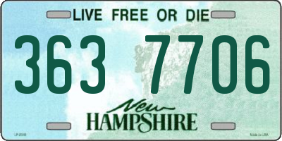 NH license plate 3637706