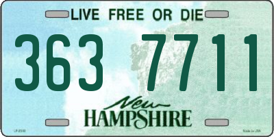 NH license plate 3637711