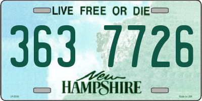 NH license plate 3637726