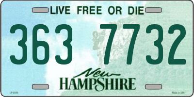NH license plate 3637732