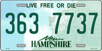 NH license plate 3637737