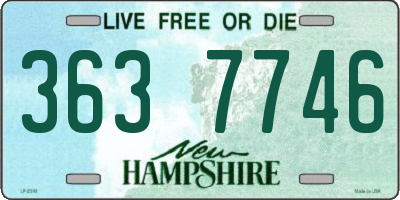 NH license plate 3637746