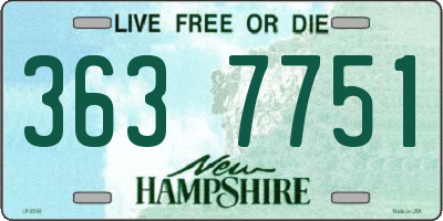 NH license plate 3637751