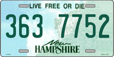 NH license plate 3637752