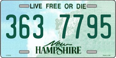 NH license plate 3637795