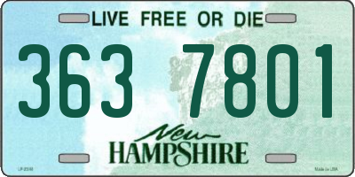 NH license plate 3637801