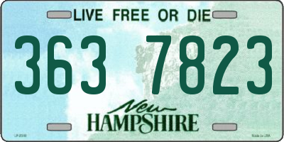 NH license plate 3637823