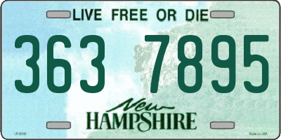 NH license plate 3637895