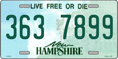 NH license plate 3637899