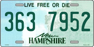 NH license plate 3637952