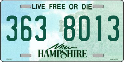 NH license plate 3638013