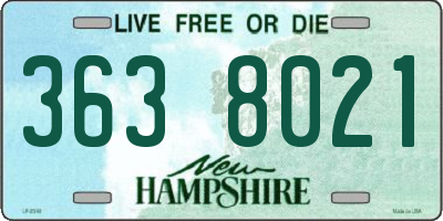 NH license plate 3638021