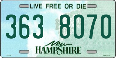 NH license plate 3638070