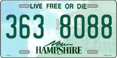 NH license plate 3638088