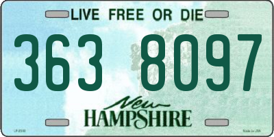 NH license plate 3638097