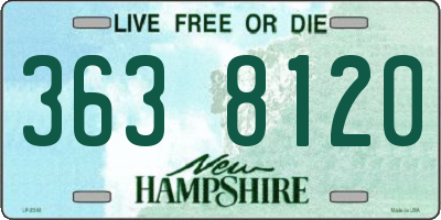 NH license plate 3638120