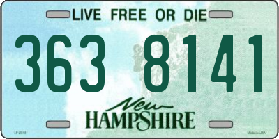 NH license plate 3638141