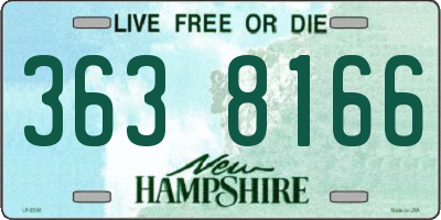 NH license plate 3638166